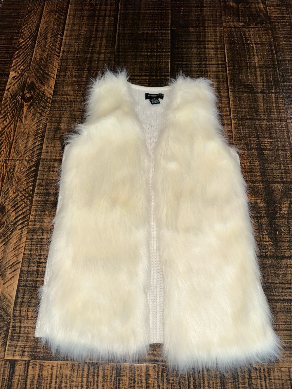 Women’s size Small Vintage Faux Fur Vest from the 80s Liz Claiborne